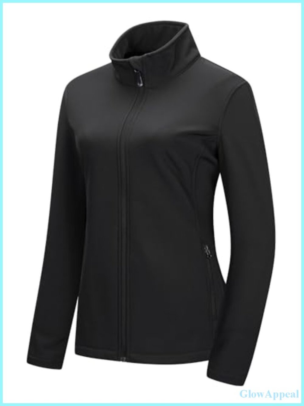 Women's Waterproof Softshell Jacket Lightweight Fleece Lined Windproof